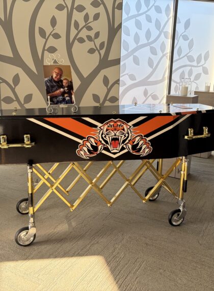 custom coffine funeral celebrant